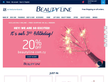 Tablet Screenshot of beautyline.com.cy